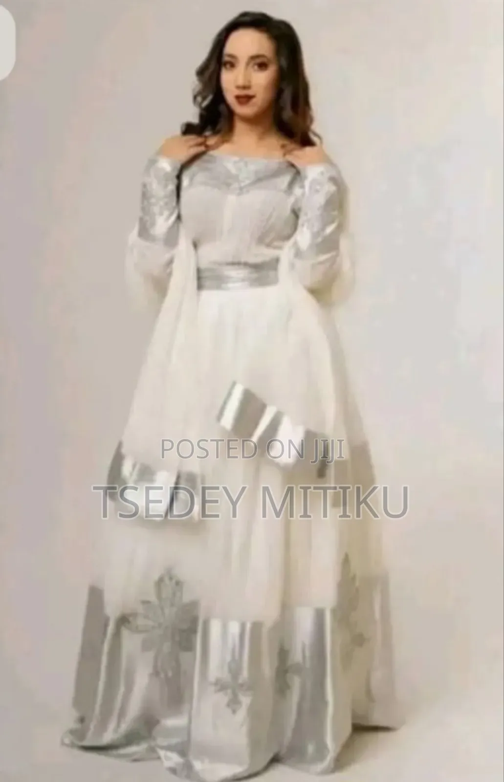 White Habeshan Kemis