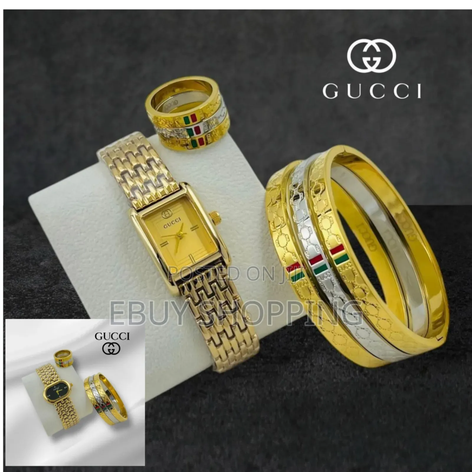 Ladies' Watch Set With Matching Bracelet Ring