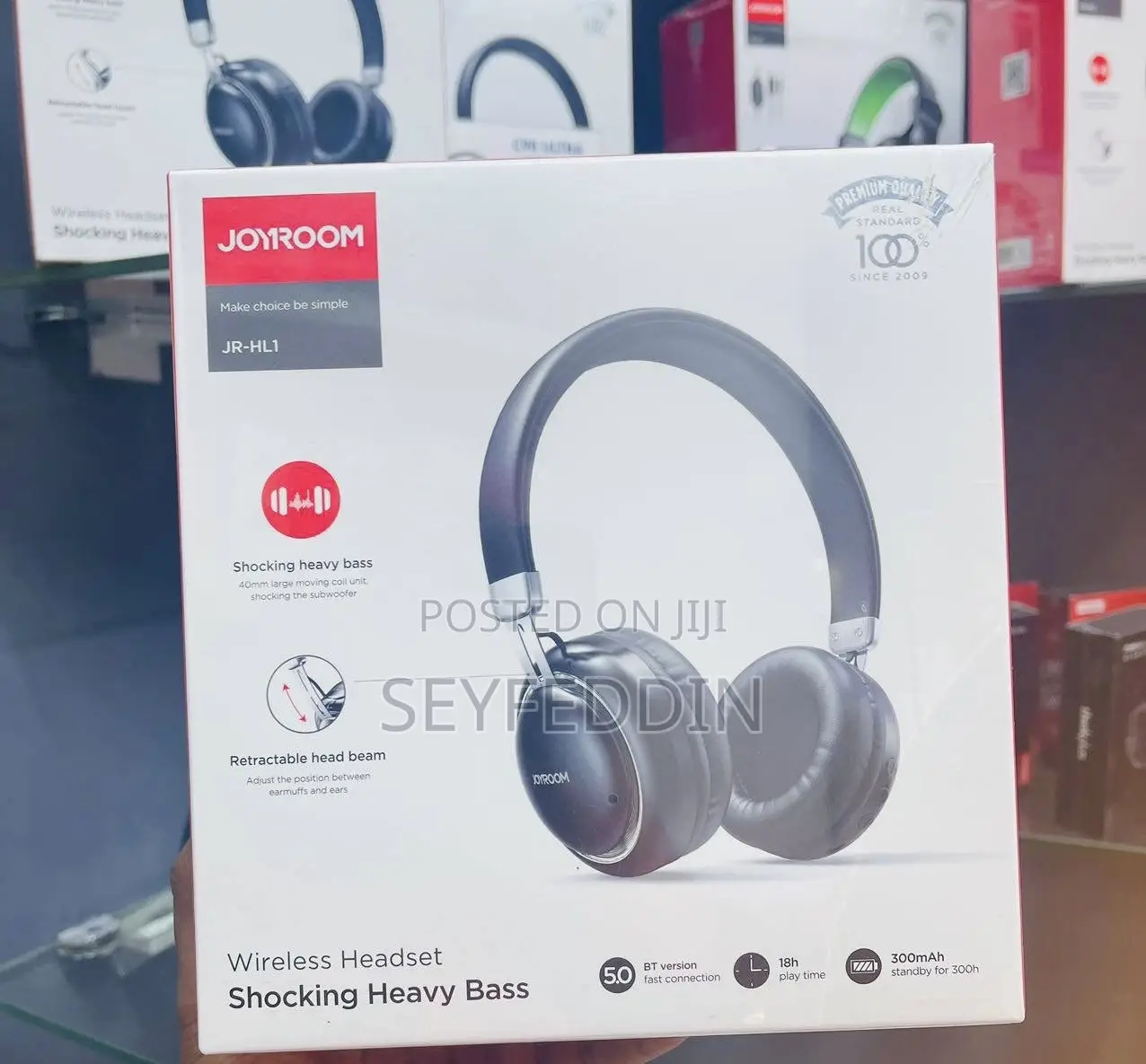 Joyroom Premium Quality Headset 18hours Play Time 300mah Battery