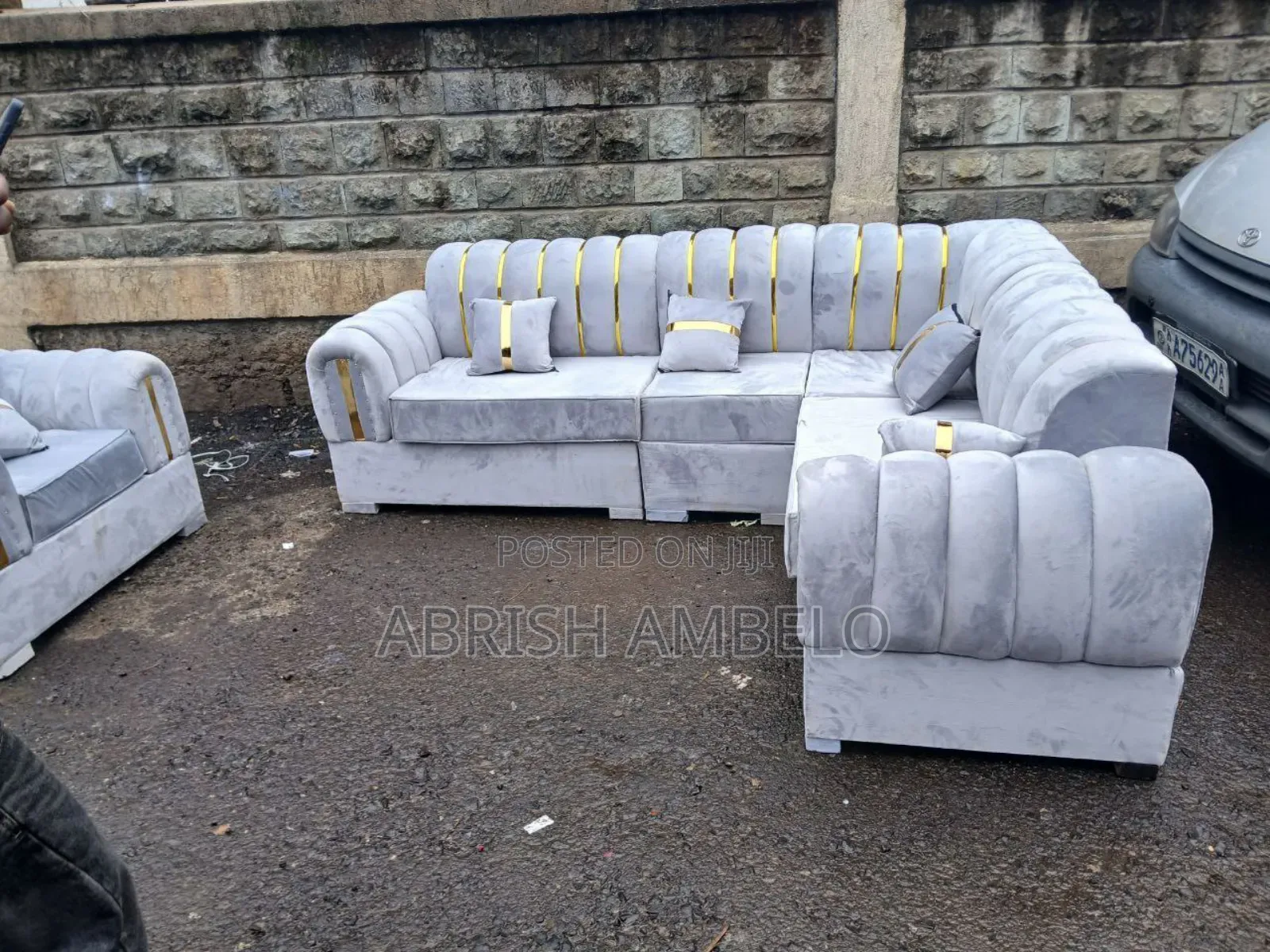 እንዲሁም ለዘመናዊ L- +1shape Sofa