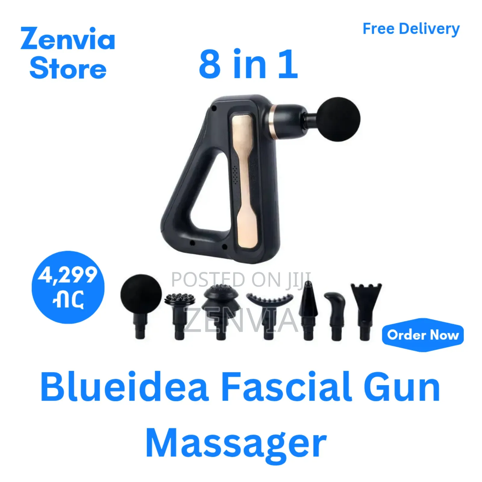 8-in-1 Blueidea Fascial Gun Massager