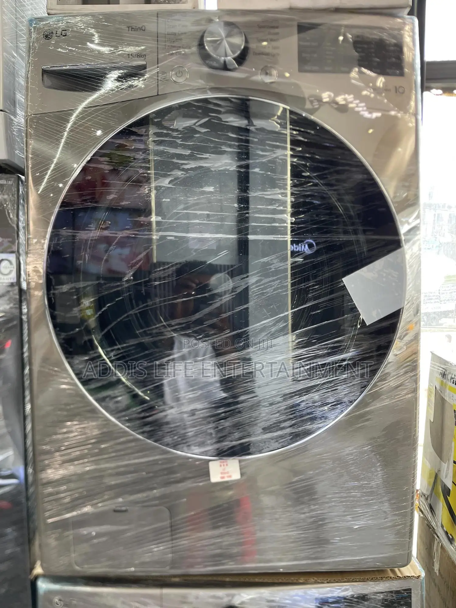 Lg Front Load Washer Dryer, 15/8kg - Ai Dd, Steam Tech, Wi-Fi Thinqtm