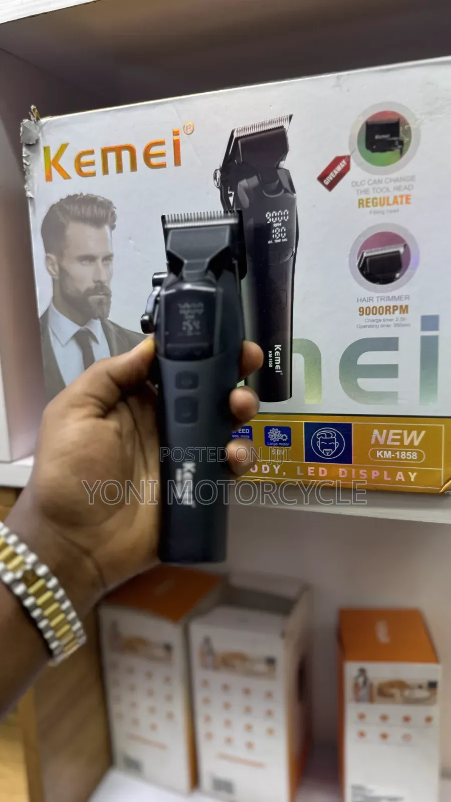 1858 Kemei Rechargeable Hair Clipper0kemei