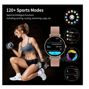 Glr3 Smartwatch for Women - Rose Gold Black, Amoled Luxury