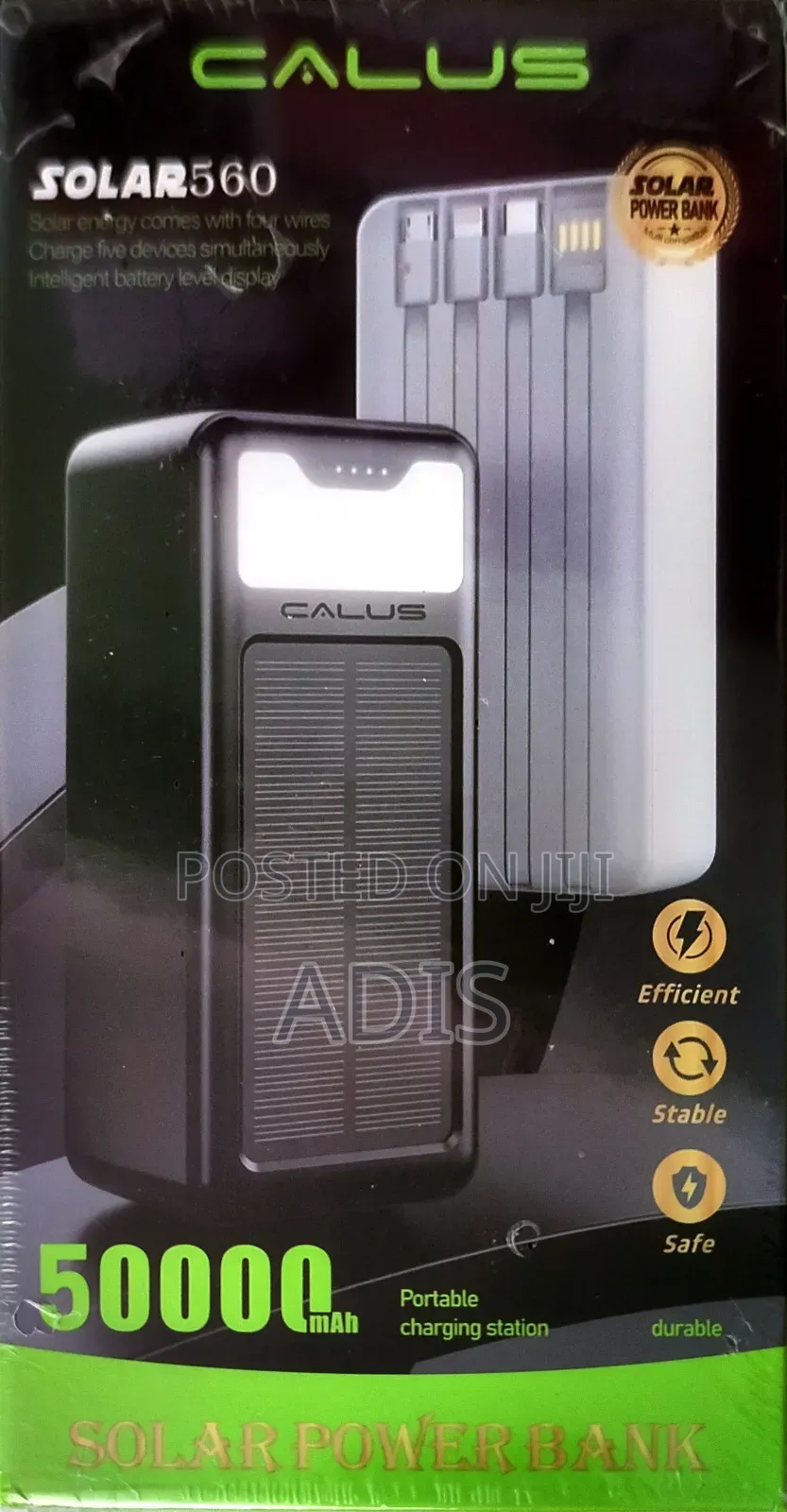 Calus Solar Power Bank.50,000mah