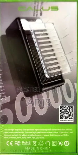 Calus Solar Power Bank.50,000mah