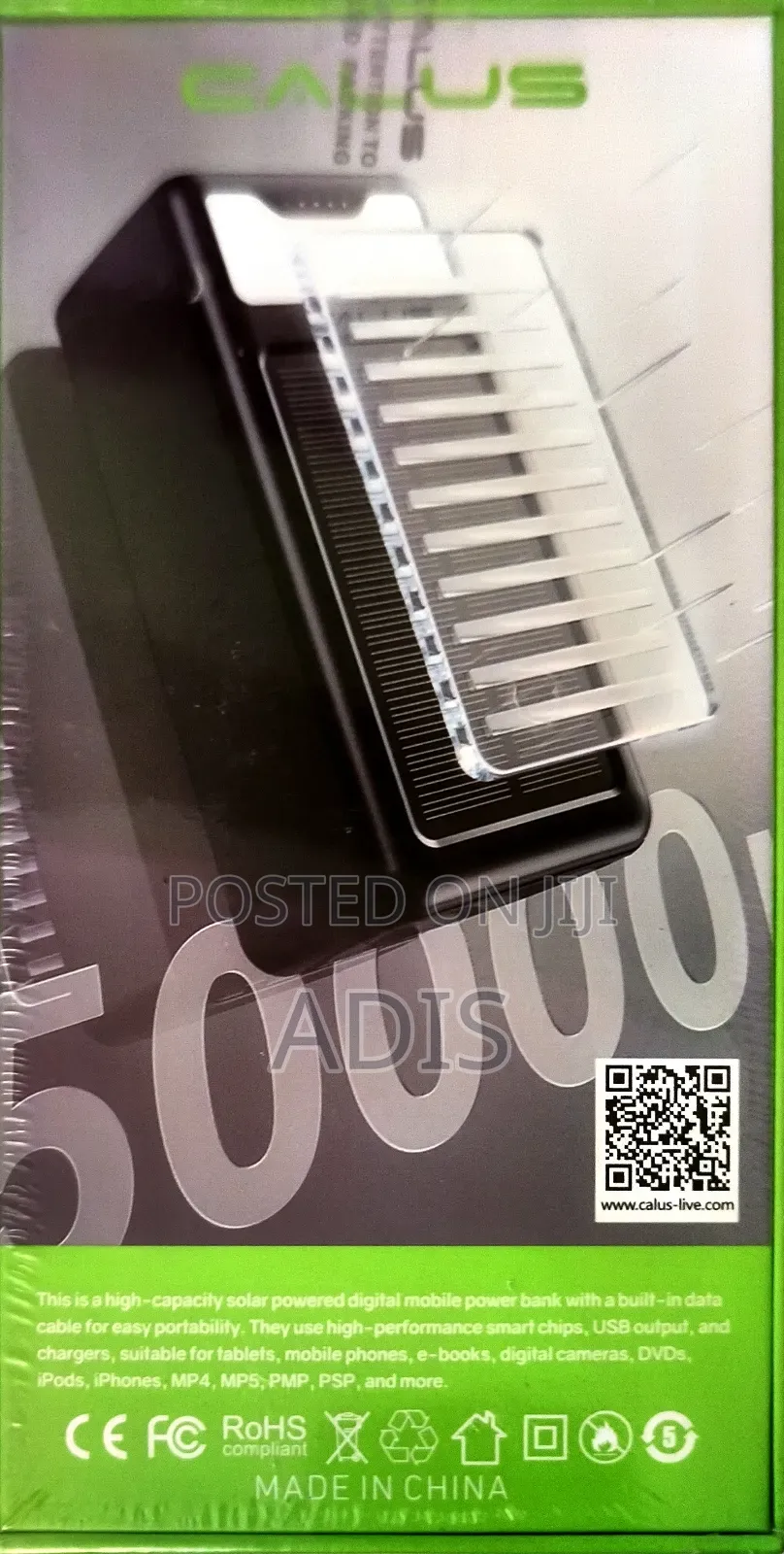 Calus Solar Power Bank.50,000mah