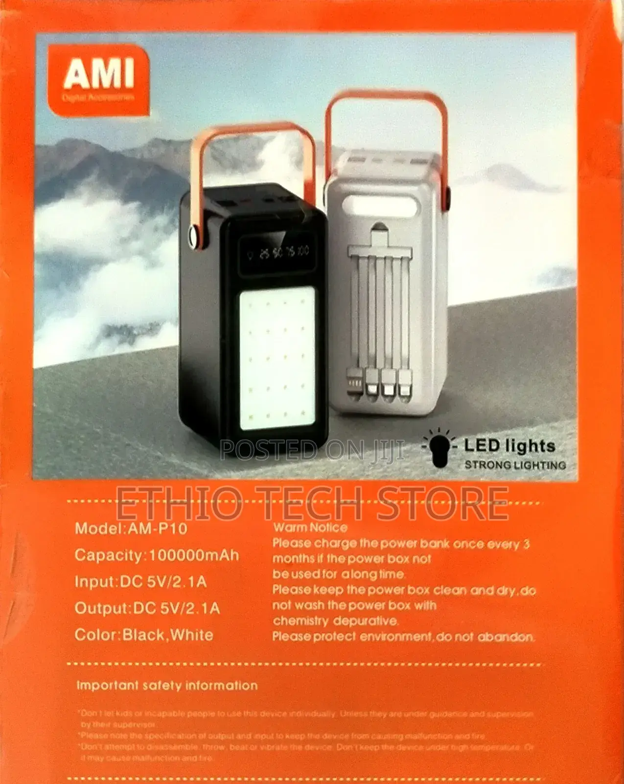 Solar 100000mah Power Bank