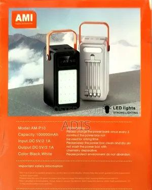 Solar 100,000mah Power Bank