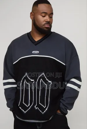 Photo - Boohooman Brand Plus Size Jersey Style Jumper