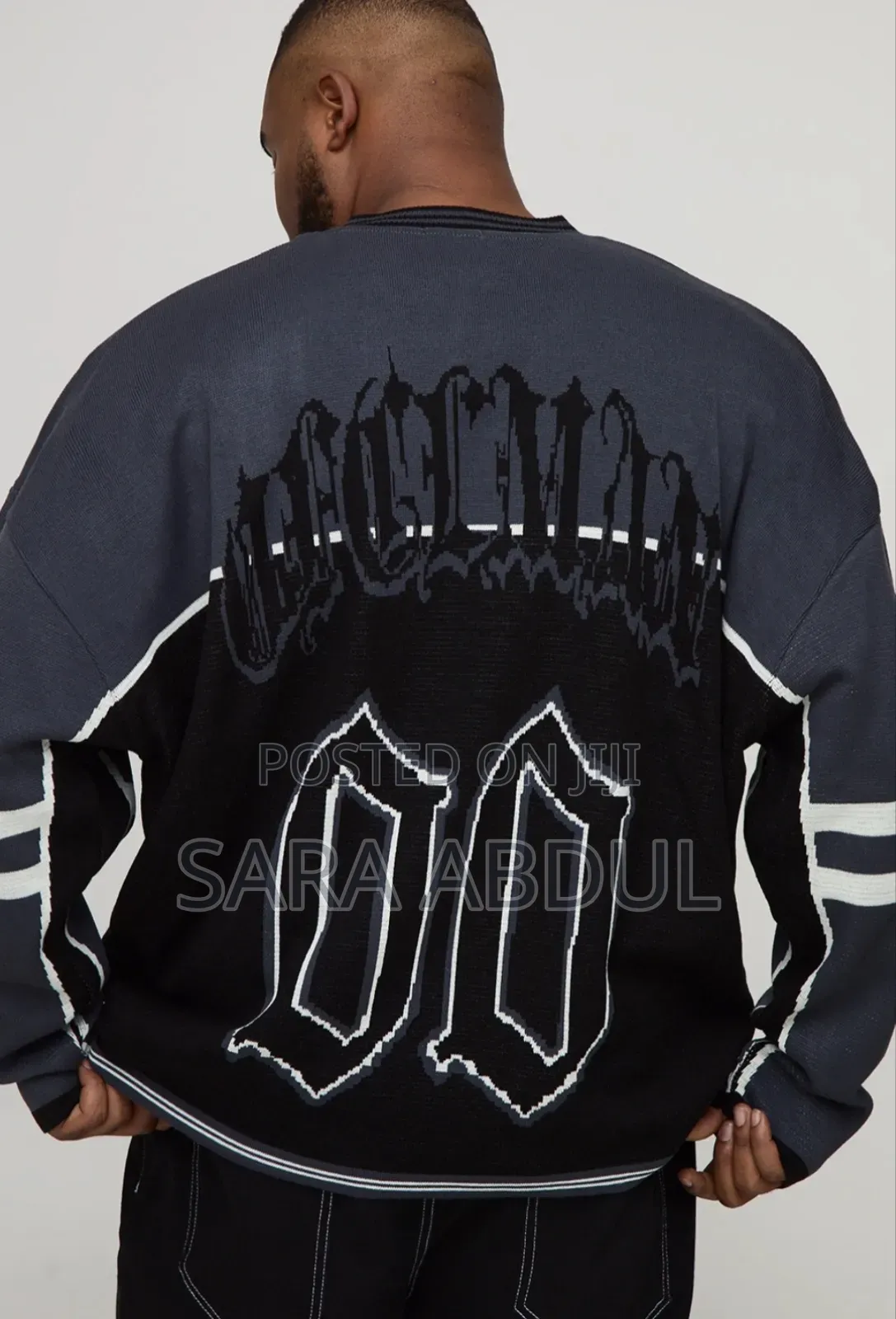 Boohooman Brand Plus Size Jersey Style Jumper