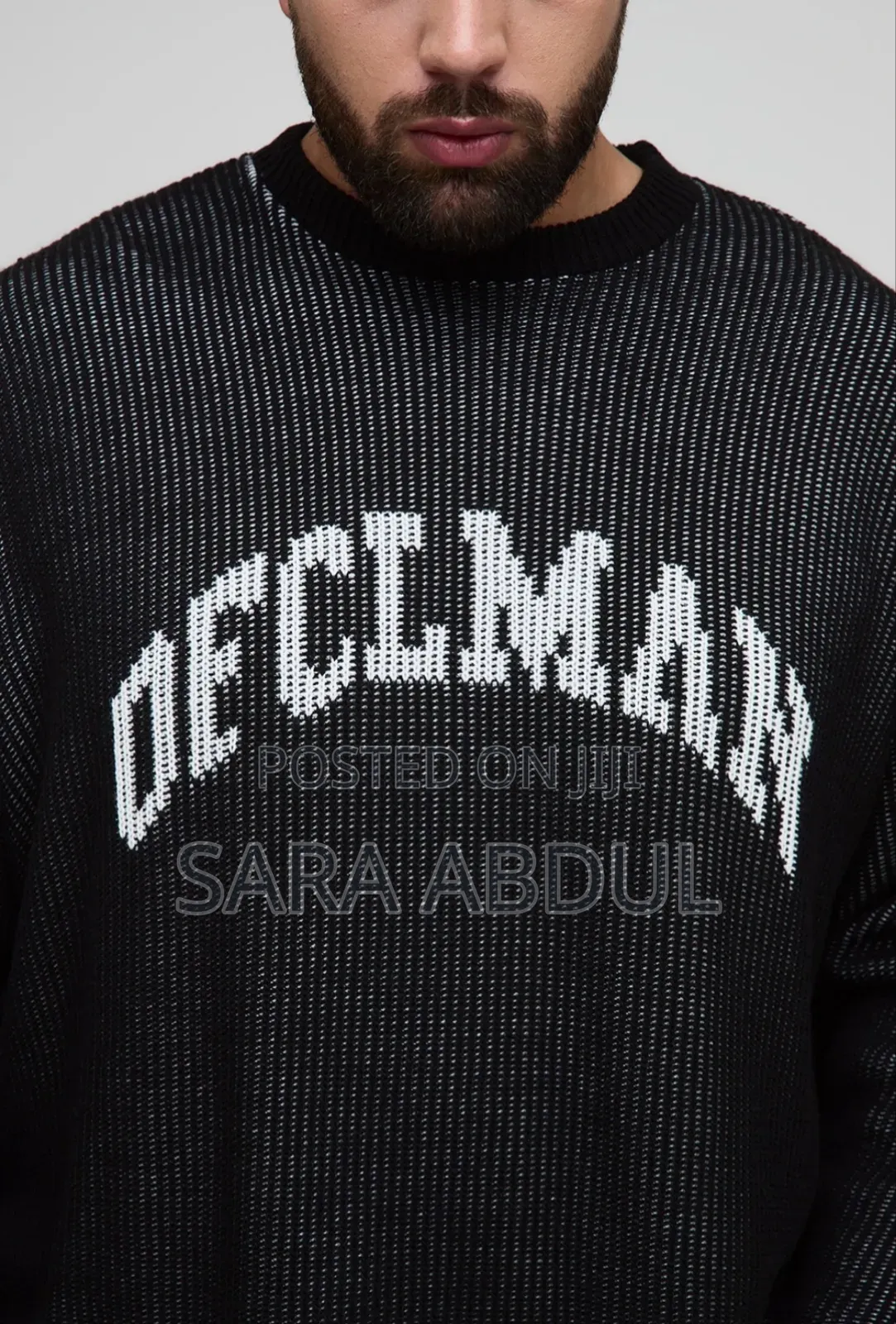 Boohooman Brand Plus Size Jersey Style Jumper