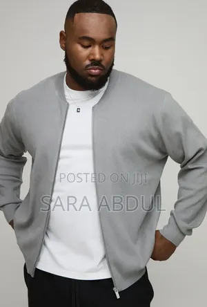 Photo - Boohooman Brand Plus Size Men's Bomber Jacket Pre-Order