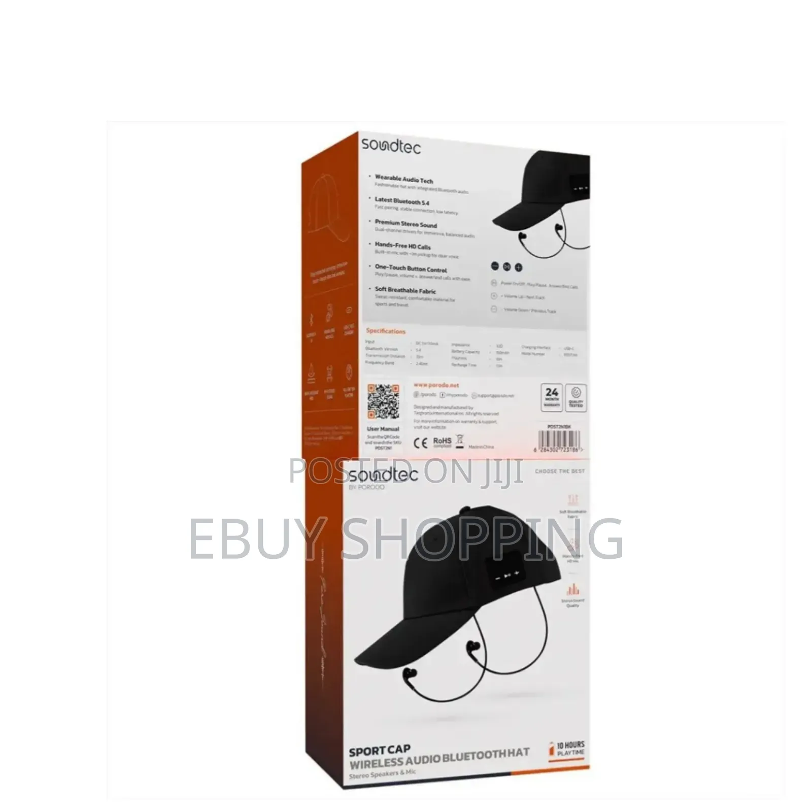 Porodo Soundtec: The Ultimate Wireless Audio Cap for Active Lifestyles