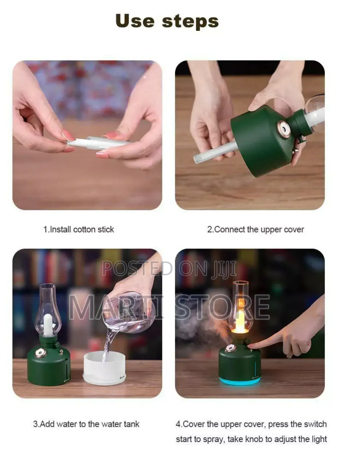 Rechargeable Vintage Lamp Humidifier