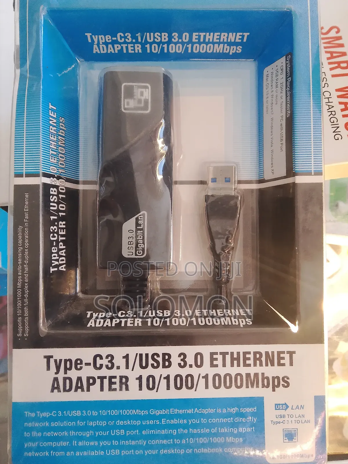 Ethernet Adapter - To PCS Those Don't Have Rg45 Port