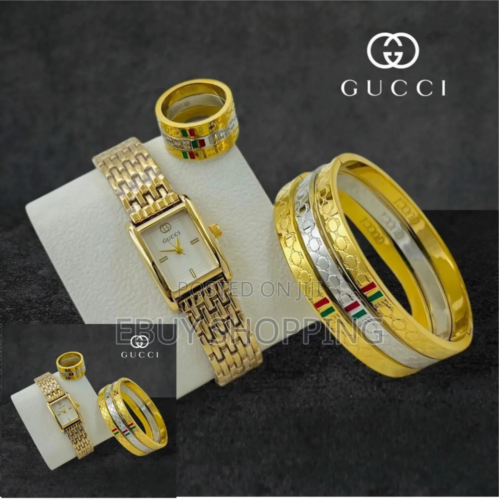 Timeless Beauty: Gucci-Inspired Watch Jewelry Set