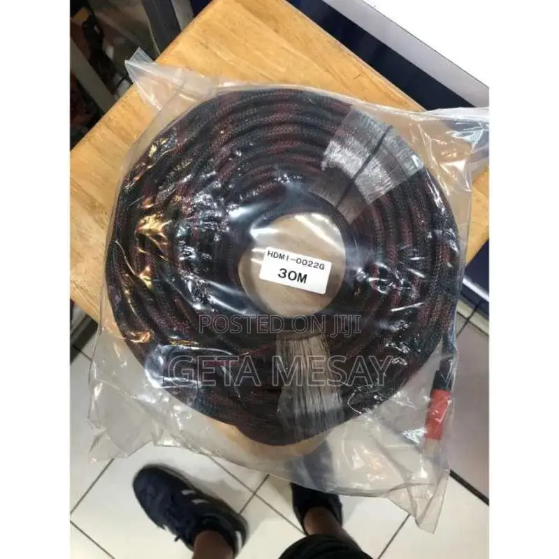 30m Hdmi Cable Braided | Full Hd 1080p Support | Hdmi 1.4