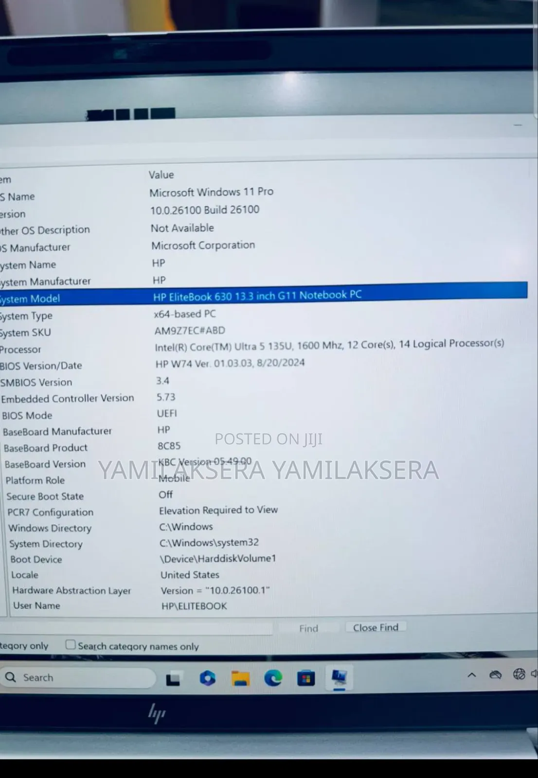 New Laptop HP 630 16GB Intel Core Ultra 5 SSD 512GB