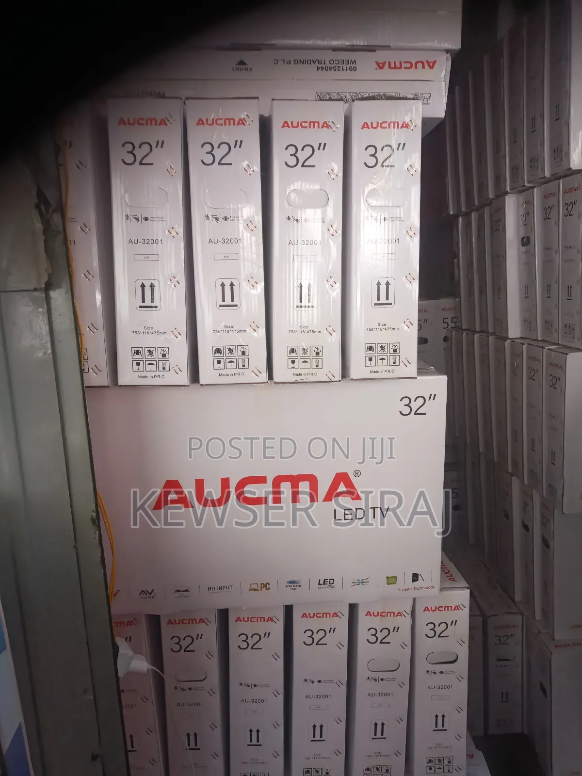 አኩማ ቲቪ 32 Inchi Smart Video Android Double Glass 4.Years Warranty