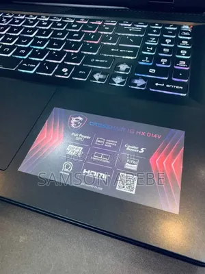 New Laptop MSI Crosshair 15 B12U 16GB Intel Core I7 SSD 1T