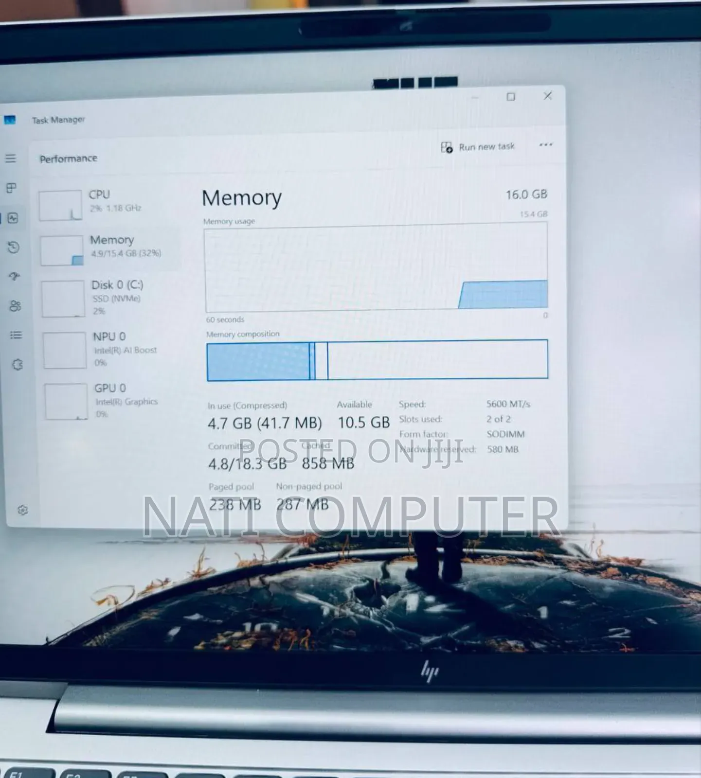 New Laptop HP 16GB Intel Core Ultra 5 SSD 512GB