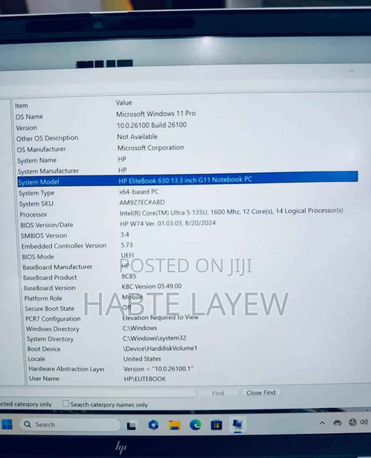 New Laptop HP EliteBook 840 16GB Intel Core Ultra 5 SSD 512GB