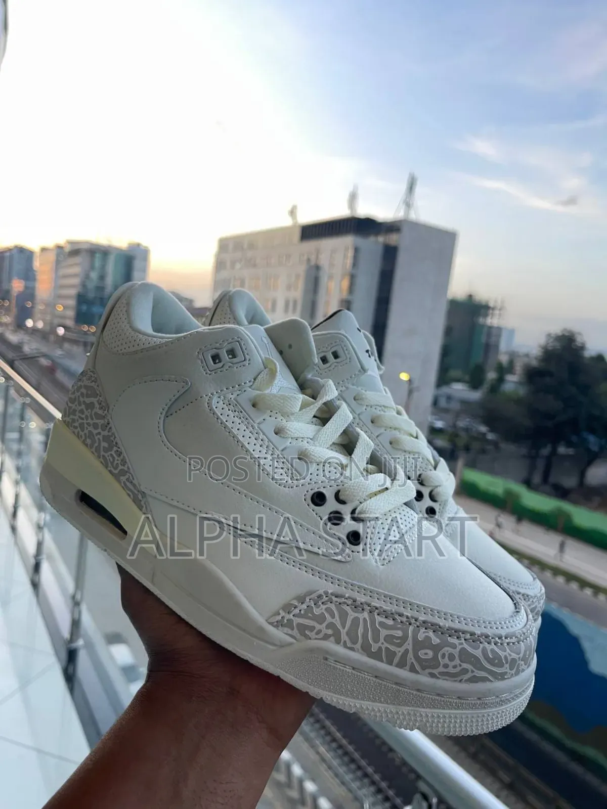 Jordan 3 Full White High Master Quality Lather Shoes for You