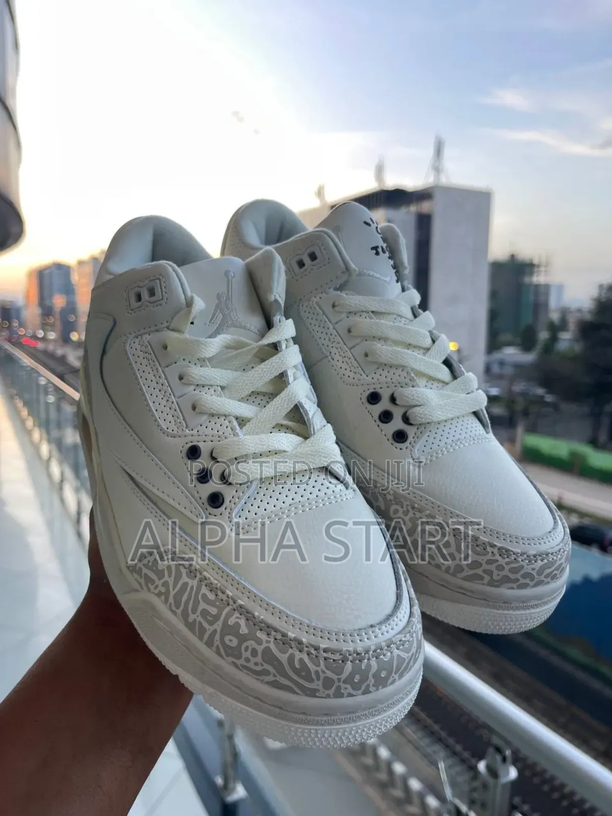 Jordan 3 Full White High Master Quality Lather Shoes for You