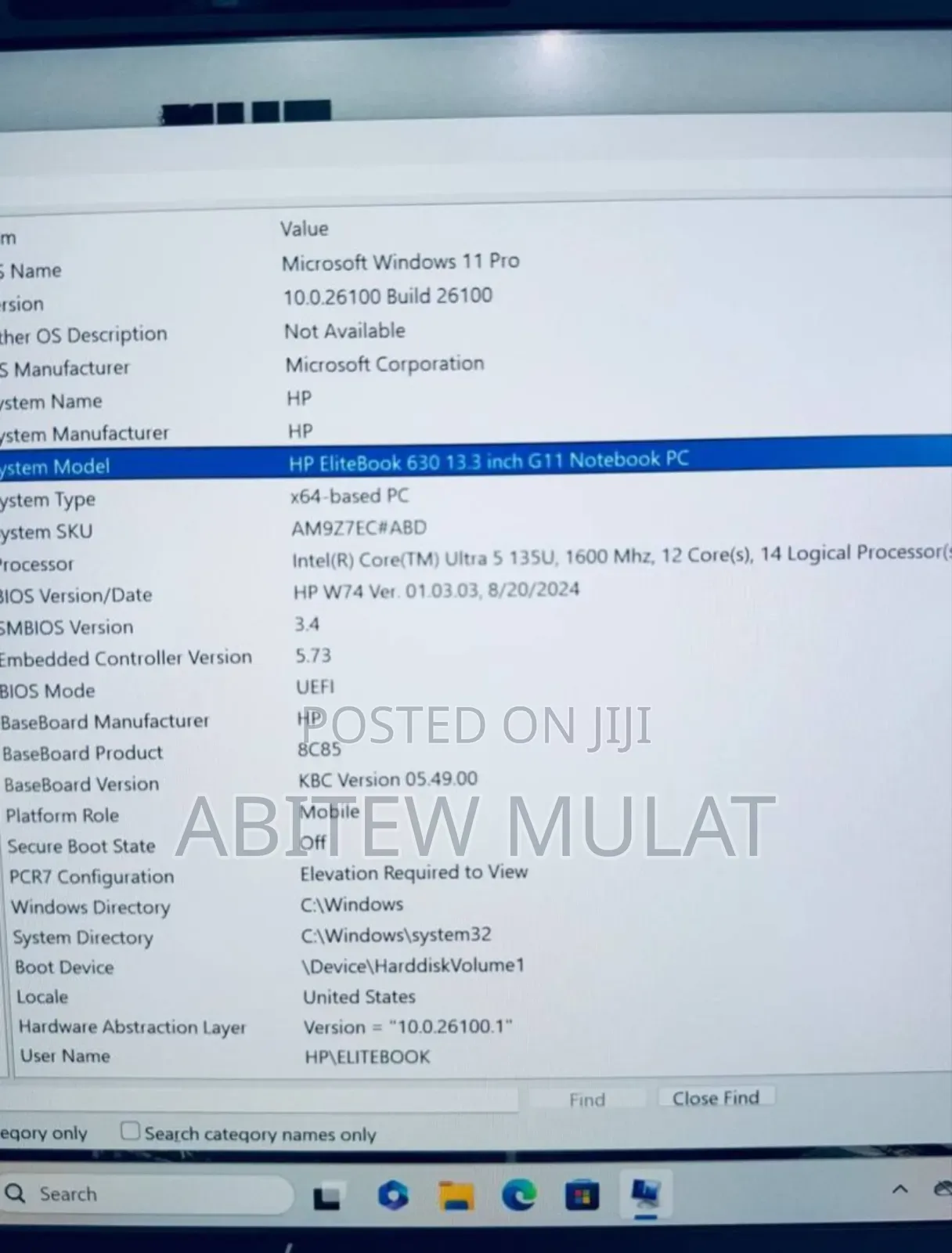 New Laptop HP EliteBook 640 G11 16GB Intel Core Ultra 5 SSD 512GB