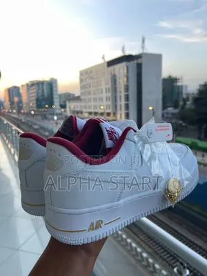 Nike Air Force High Master Quality Full White Red for Mans