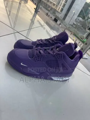 Jordan 4 Violet High Master Quality Smooth Shoes for You