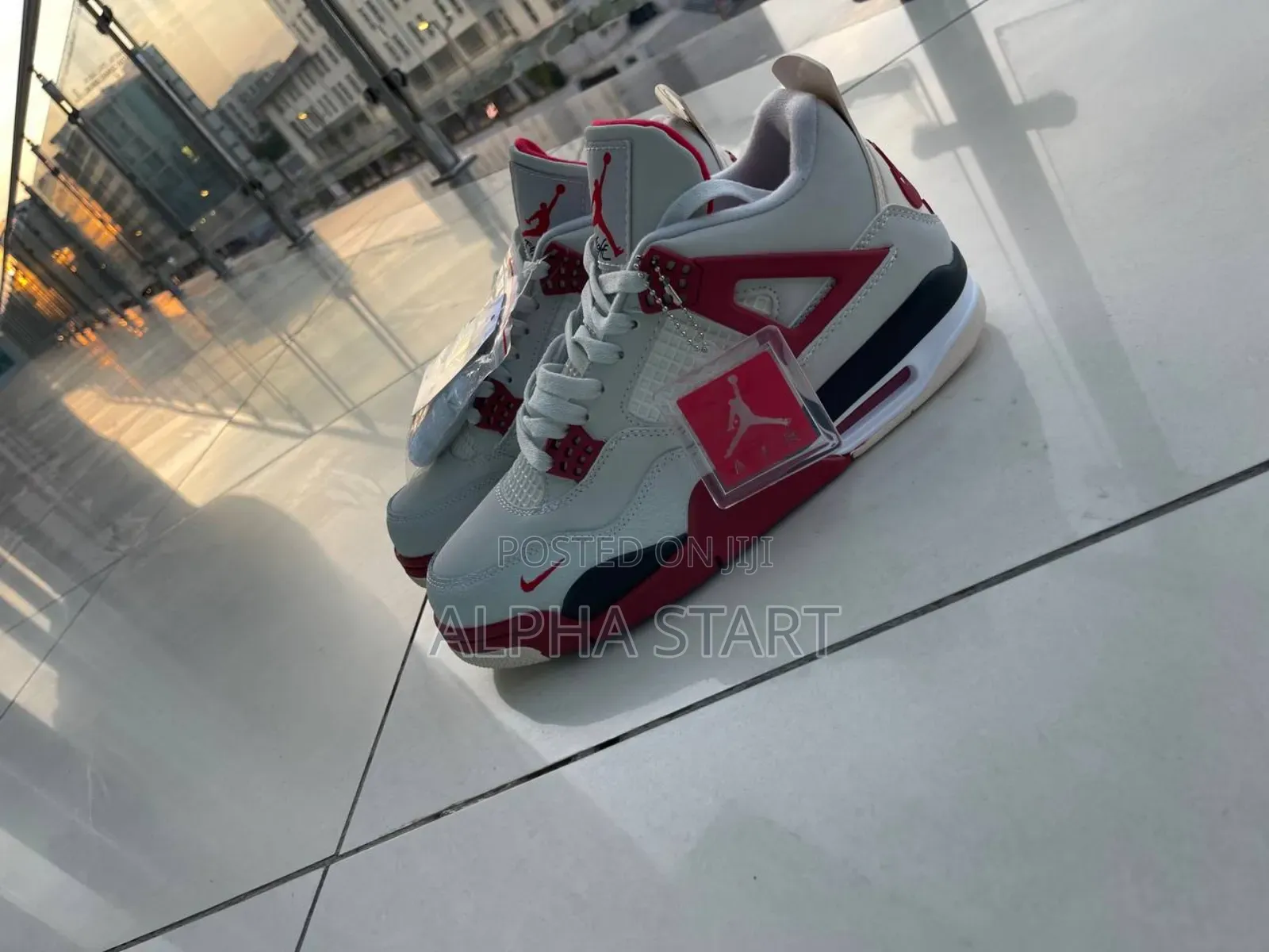 Jordan 4 Retro Fire Red High Master Quality Sho for Man's