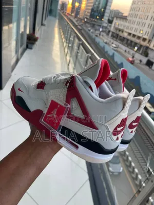 Jordan 4 Retro Fire Red High Master Quality Sho for Man's