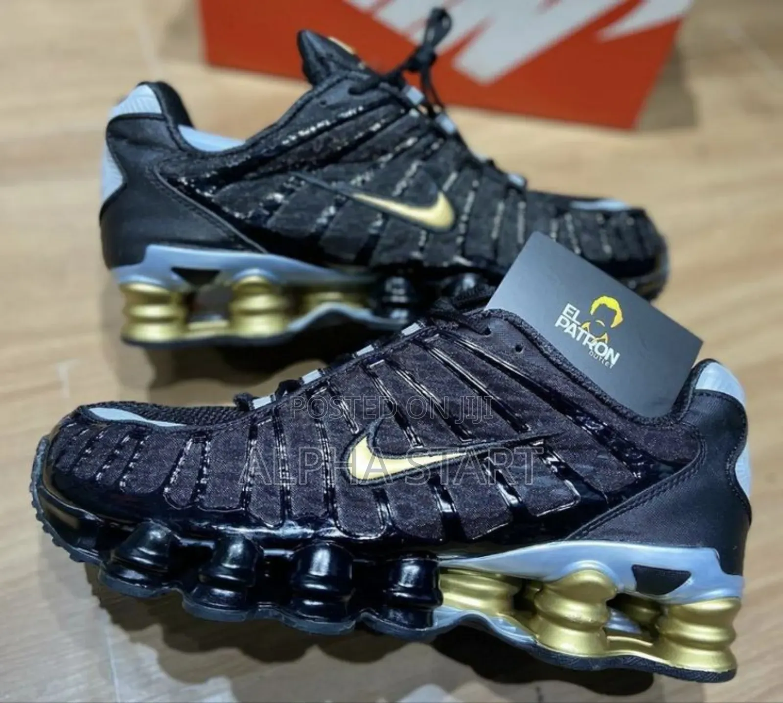 Nike Shox Blak Golden and Selves High Master Quality Sho Sneakers