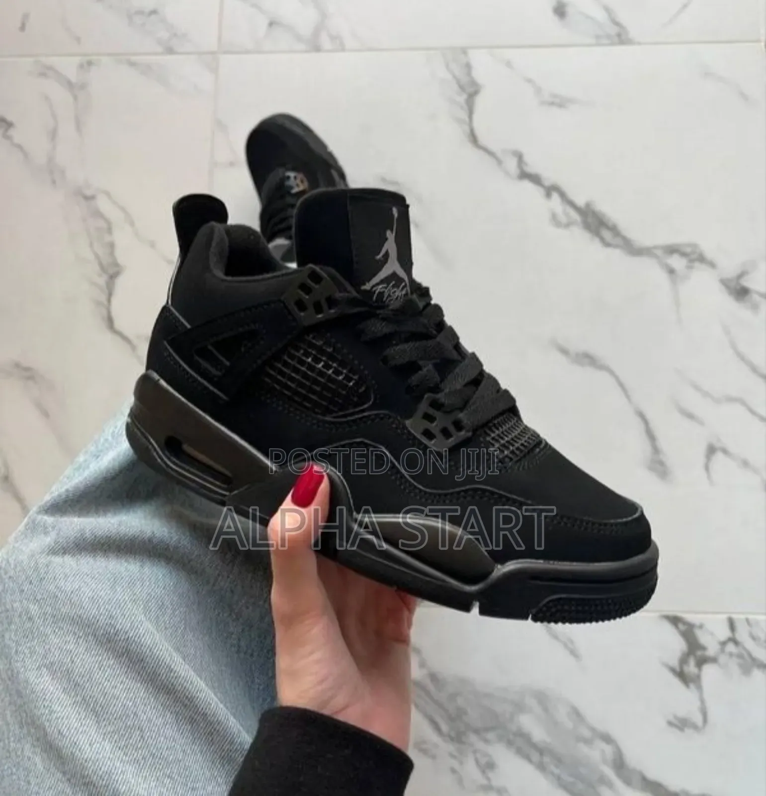 Air #Jordan 4 #Retro "Black Cat" #High Unisex Shoes