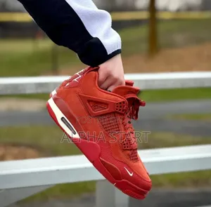 Air #Jordan 4 #Retro Red "#Brick_by_brick" #High Shoes for Men's