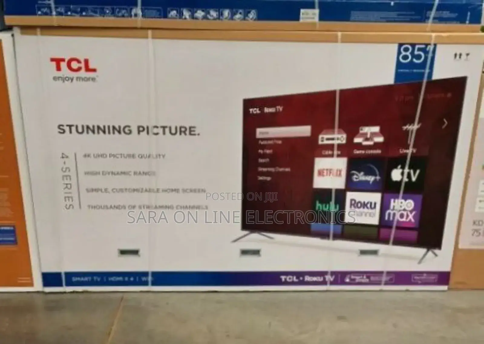 Tcl 85" 4 Series Smart Google Tv ##New 2025model #5year Warranty