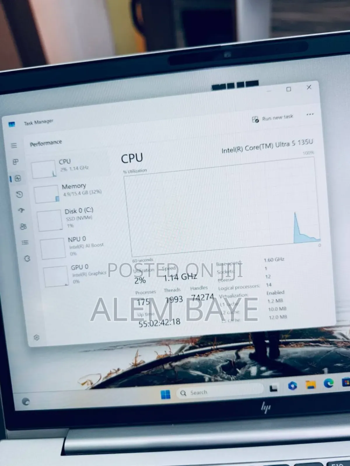 New Laptop HP EliteBook 840 16GB Intel Core Ultra 5 SSD 512GB