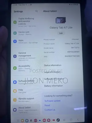 New Samsung Galaxy Tab A7 Lite 32 GB