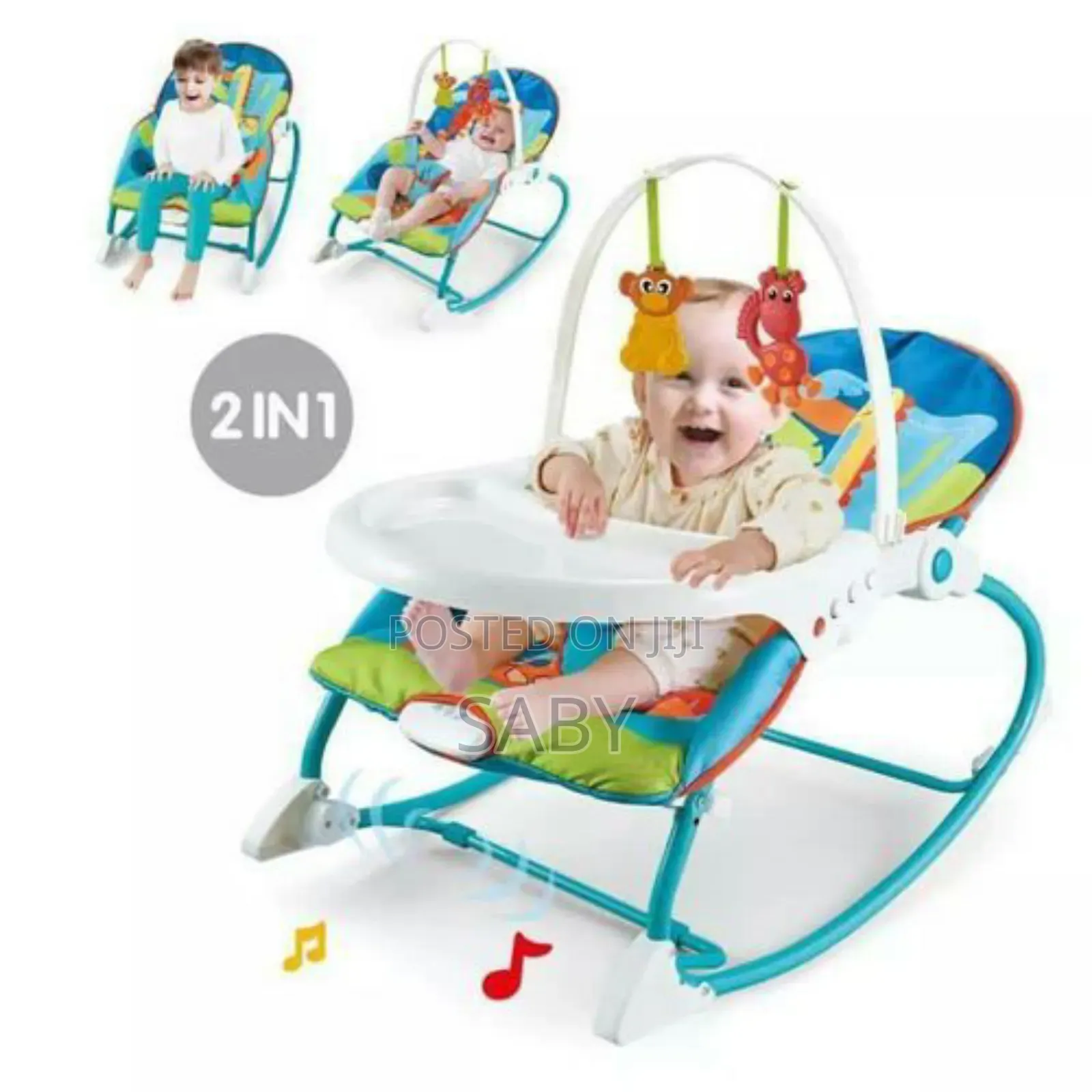 2 in 1 Infant to Toddler Rocker Dining Chair