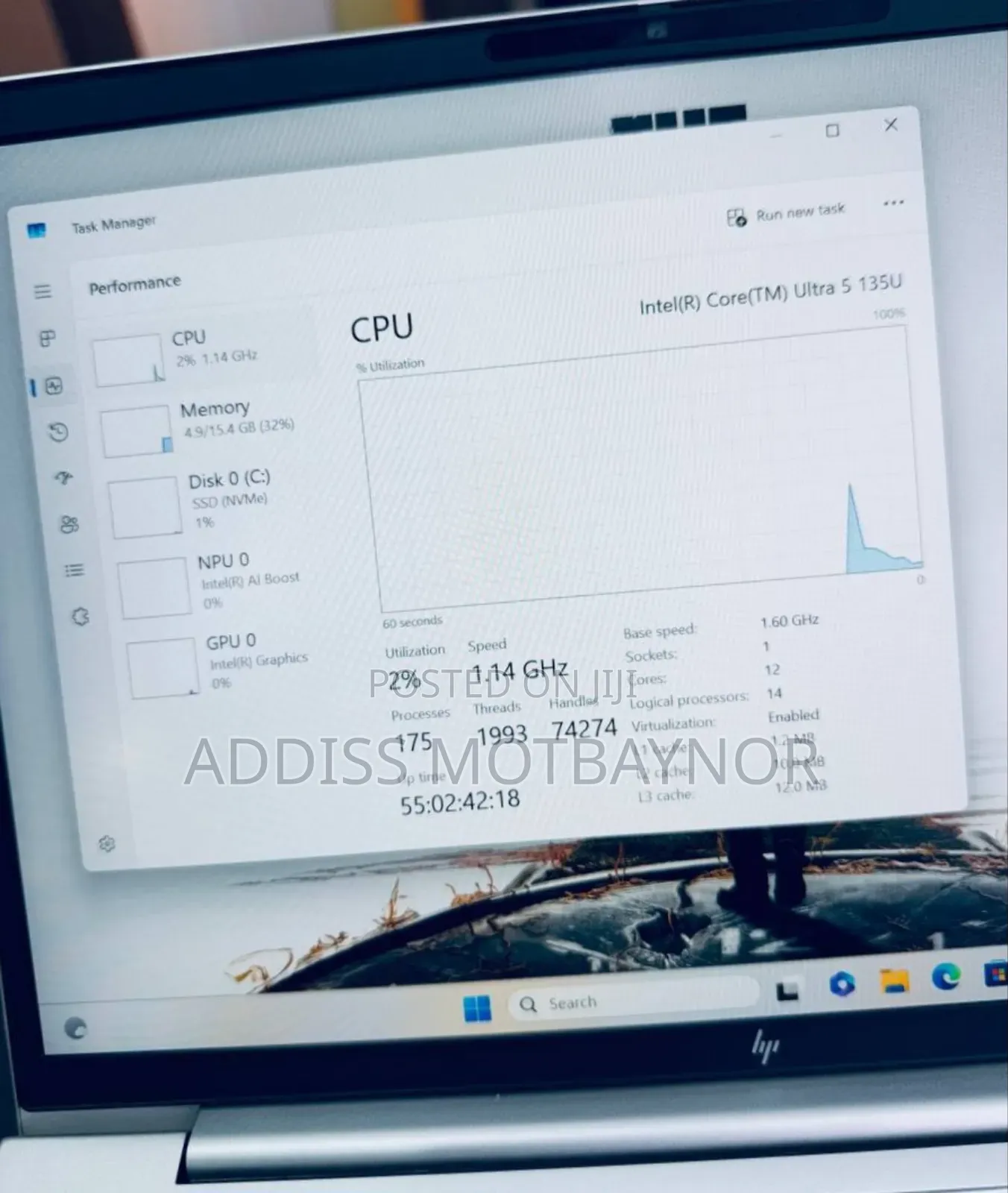 New Laptop HP Pavilion 15 16GB Intel Core Ultra 5 SSD 512GB