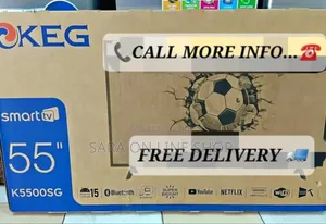 ◇◆Keg 55" Smart Tv ♤ (New 2025 ) 10year Warranty