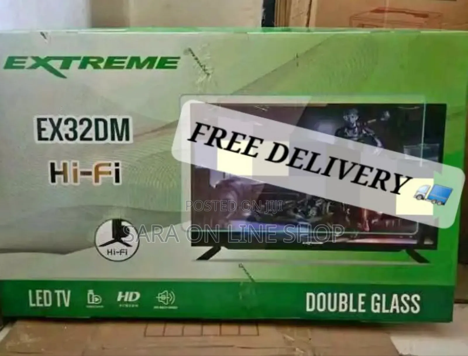Extreme 32" Led Tv Double Galss Hi-Fi Sound New 2025 Model