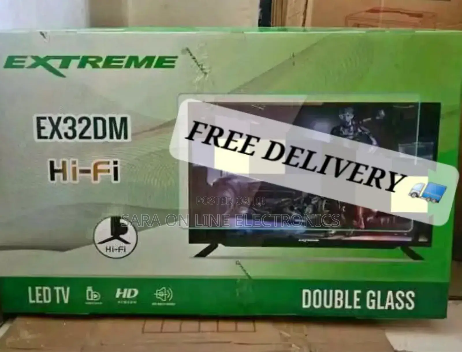 Extreme 32" Led Tv Double Galss Hi-Fi Sound New 2025 Model