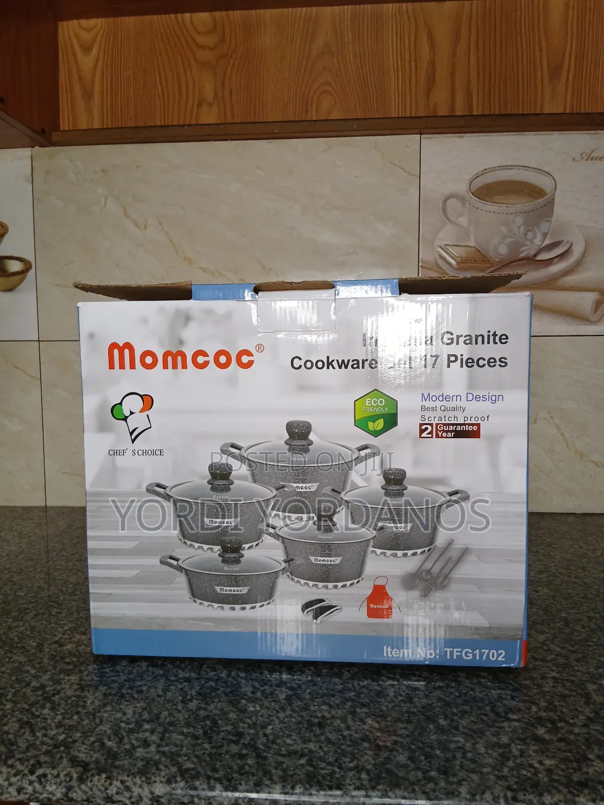 ሴሪሚክ ድስት. 4ድስት. 1 መጥበሻ. Quality Eka ከማርሲፓ Stor