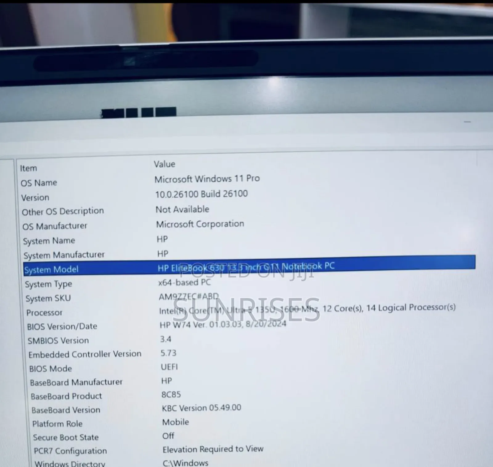 New Laptop HP EliteBook 640 G11 16GB Intel Core Ultra 5 SSD 512GB