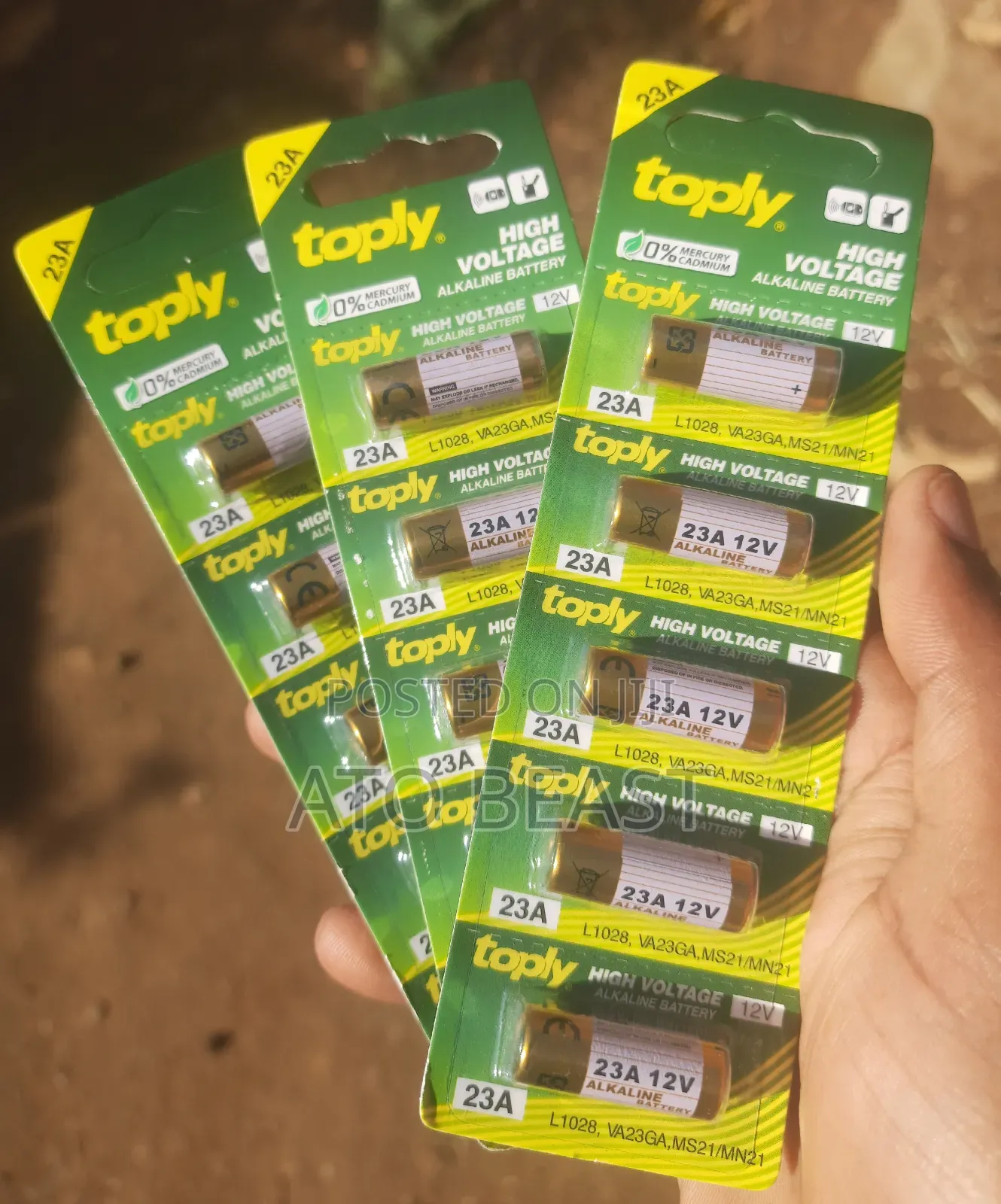 Toply 23a 12v High Voltage Alkaline Batteries