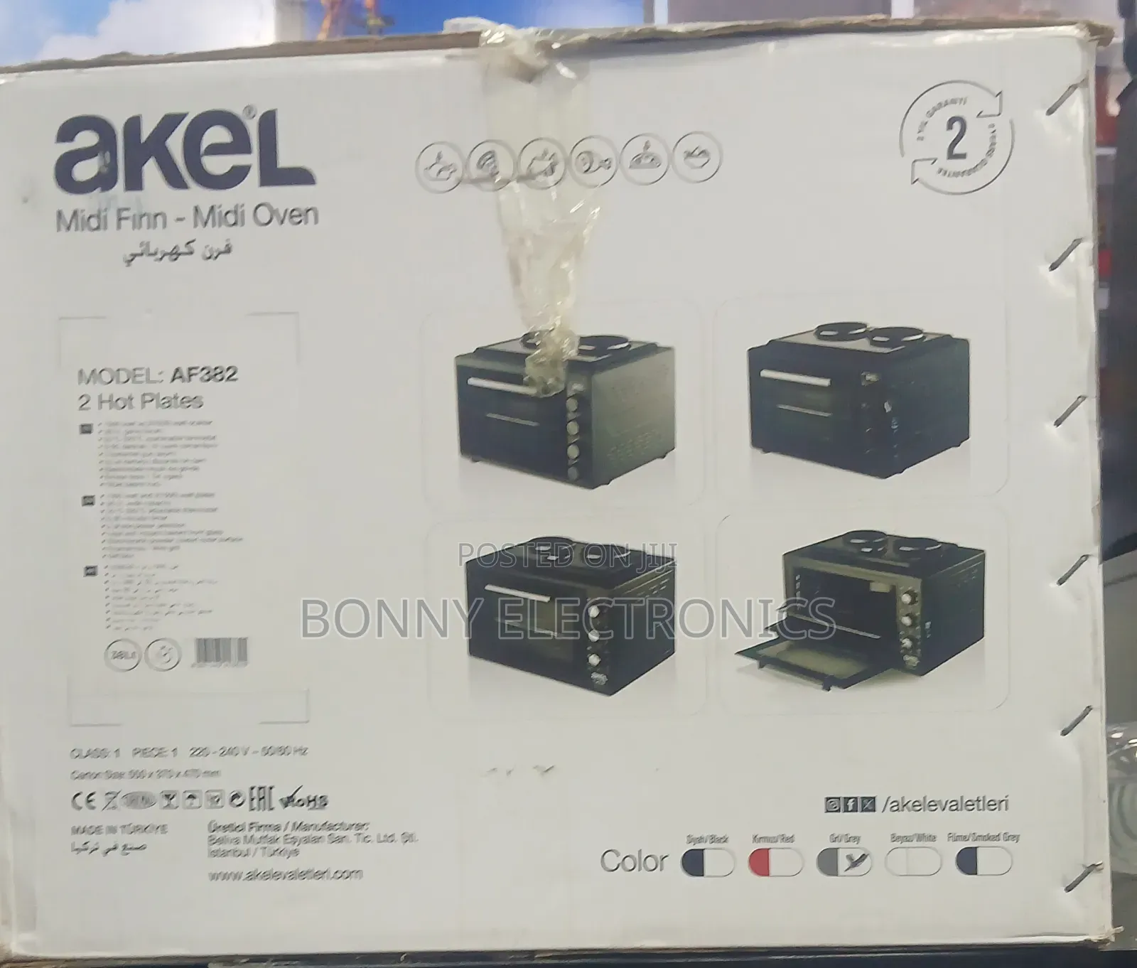 Akel 38l Mini Oven - Timer Function