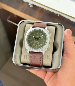 Fossil Chronograph Leather Belt Men's Watches